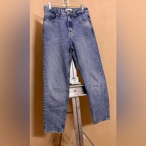 Zara Light Blue Denim Vintage Inspired Mom Jeans Sz 6